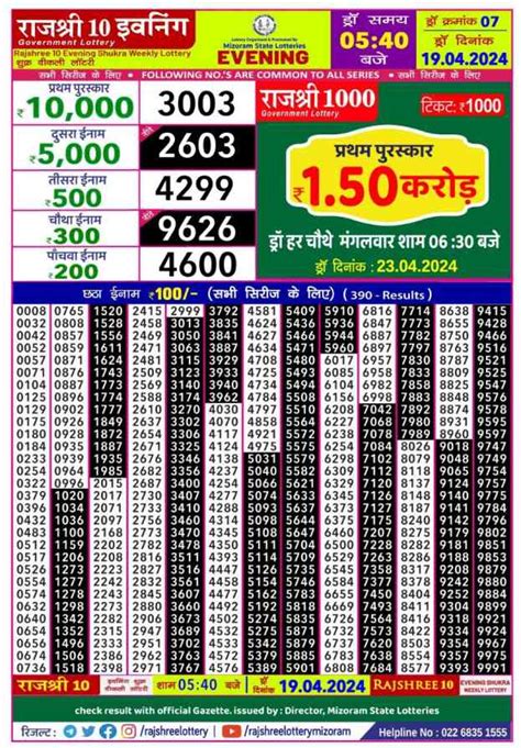 rajshree lottery result today evening 6.30 pm live youtube